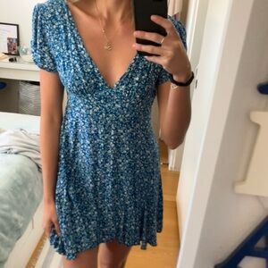 Princess Polly Blue Floral Mini Dress